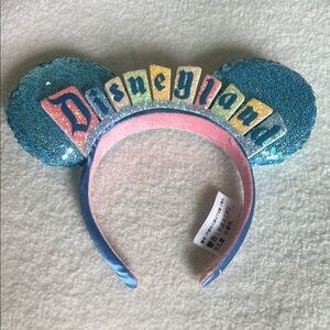 Disneyland Sequin Mickey Ears in Blue and Pink